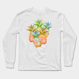 Pineapples Tropical Long Sleeve T-Shirt